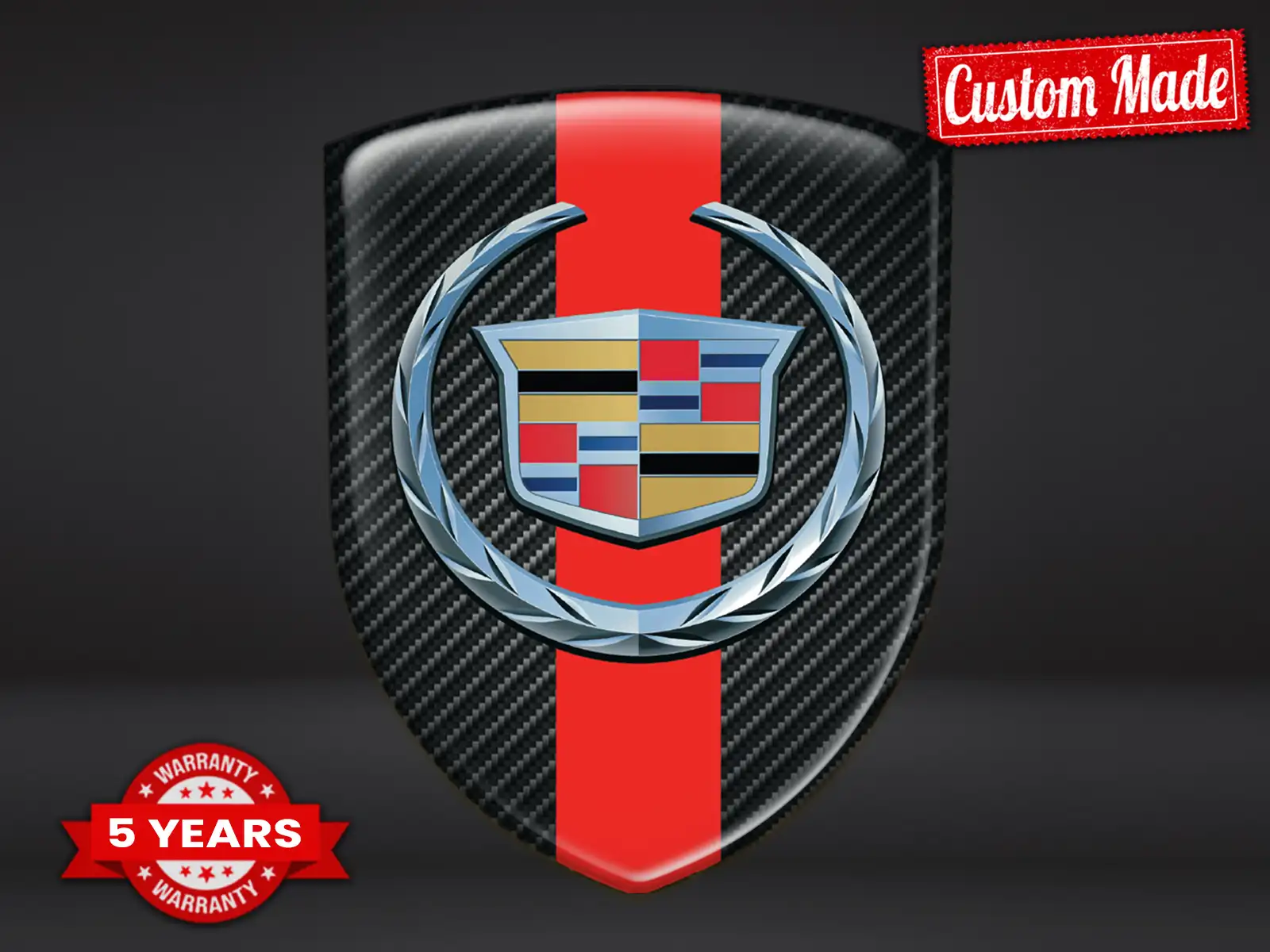 Cadillac Calcomanías En Relieve Premium Pegatinas Vehículo  ST